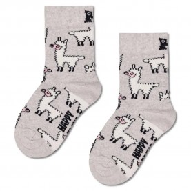 чорапи,детски,чорапи,happy,socks,llama,crew,socks,grey