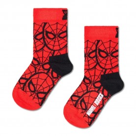 чорапи,детски,чорапи,happy,socks,marvel,spider,man,crew,socks,red