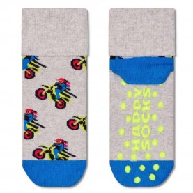 чорапи,детски,чорапи,happy,socks,motorbike,anti,slip,socks,grey
