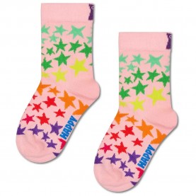 чорапи,детски,чорапи,happy,socks,star,crew,socks,pink