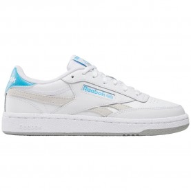 Юношески маратонки Reebok classics Club C Revenge Junior trainers - White (Ftwrwhite / Barelygrey / Semifuturecyan) юношески,маратонки,мъжки,маратонки,дамски,маратонки,reebok,classics,club,c,revenge,junior,trainers,white,(ftwrwhite,barelygrey,semifuturecyan)
