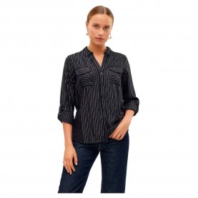 риза,с,дълъг,ръкав,дамски,блузи,дамски,ризи,vero,moda,bumpy,long,sleeve,shirt,black,silver,lurex