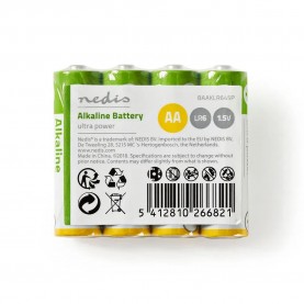 батерии,nedis,baaklr64sp,alkaline,battery,metallic,(clear)