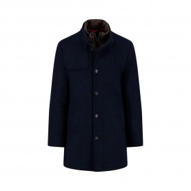 Палто Fynch hatton 15102430 coat - Blue (Dark Navy) палто,мъжки,якета,fynch,hatton,15102430,coat,blue,(dark,navy)