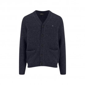 Жилетка Fynch hatton 1510348 cardigan - Blue (Navy) жилетка,мъжки,пуловери,fynch,hatton,1510348,cardigan,blue,(navy)