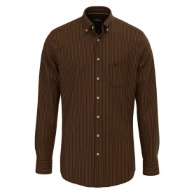 Риза с дълъг ръкав Fynch hatton 15118010 long sleeve shirt - Brown (Dark Chocolate) риза,с,дълъг,ръкав,дамски,ризи,мъжки,ризи,fynch,hatton,15118010,long,sleeve,shirt,brown,(dark,chocolate)