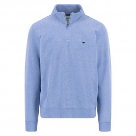 Блуза Fynch hatton 15141351 half zip sweater - Blue (Crystal Blue) блуза,мъжки,пуловери,fynch,hatton,15141351,half,zip,sweater,blue,(crystal,blue)