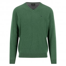 Блуза Fynch hatton 1514801 v neck sweater - Green (Dark Leaf) блуза,мъжки,пуловери,дамски,пуловери,fynch,hatton,1514801,v,neck,sweater,green,(dark,leaf)
