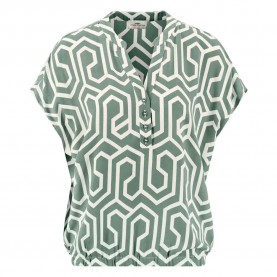 Fynch hatton 25071737 short sleeve blouse - Green (Matcha Green) дамски,блузи,fynch,hatton,25071737,short,sleeve,blouse,green,(matcha,green)