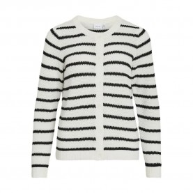 жилетка,дамски,пуловери,дамски,плетени,дрехи,vila,dalo,cardigan,white,alyssum,black,(white)