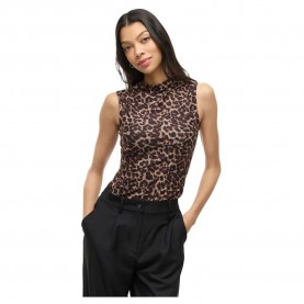 тениска,дамски,тениски,vila,leoa,sleeveless,t,shirt,nomad,leo,(brown)