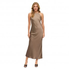 рокля,дамски,поли,и,рокли,vila,ravenna,sleeveless,long,dress,fossil,(brown)