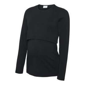 тениска,дамски,тениски,mamalicious,kerrie,june,maternity,long,sleeve,t,shirt,black,(black)