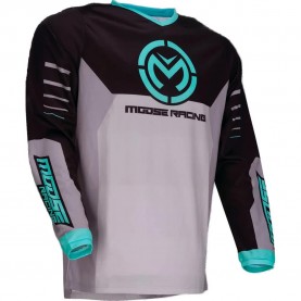 Блуза с дълъг ръкав Moose soft-goods Qualifier long sleeve jersey - Grey (Gray / Teal) блуза,с,дълъг,ръкав,мъжки,тениски,дамски,тениски,moose,soft,goods,qualifier,long,sleeve,jersey,grey,(gray,teal)