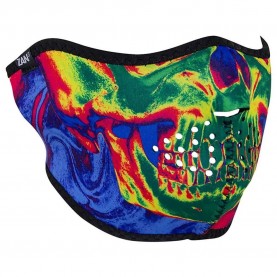 други,аксесоари,zan,headgear,therma,skull,face,mask,black,blue,red,green,(multicolor)