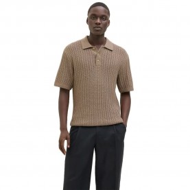 мъжки,блузи,с,яка,jack,&,jones,joel,short,sleeve,polo,greige,(brown)