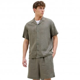 риза,с,къс,ръкав,мъжки,ризи,jack,&,jones,lawrence,linen,short,sleeve,shirt,tea,leaf,(grey)