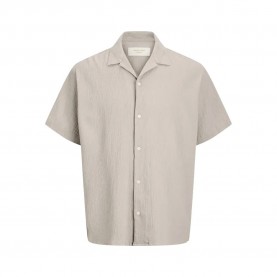 риза,с,къс,ръкав,мъжки,ризи,jack,&,jones,luke,crinkle,short,sleeve,shirt,moonbeam,(beige)