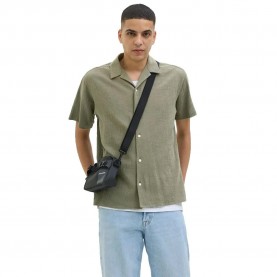 риза,с,къс,ръкав,мъжки,ризи,jack,&,jones,luke,crinkle,short,sleeve,shirt,mulled,basil,(green)