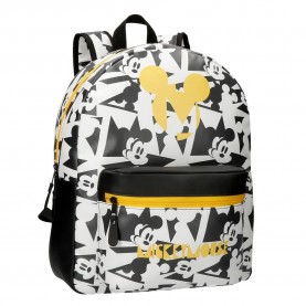 юношеска,раница,раници,disney,mickey,16l,junior,backpack,black,yellow,white,(grey)