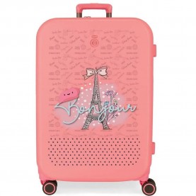 куфари,enso,bonjour,79l,trolley,bag,coral,(pink)