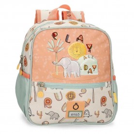 юношеска,раница,раници,enso,play,all,day,6l,junior,backpack,coral,multicolor,(beige)