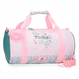 сак,сакове,enso,tropical,love,18l,duffle,bag,pink,green,(pink)