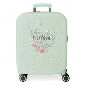куфари,enso,tropical,love,230045131053,37l,trolley,bag,pink,green,(green)