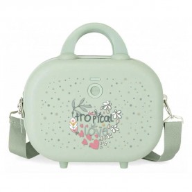 несесер,тоалетни,принадлежности,enso,tropical,love,wash,bag,pink,green,(green)