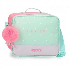 чанта,раници,movom,la,vita,e,bella,lunch,bag,light,green,pink,(green)