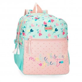 юношеска,раница,раници,roll,road,queen,of,hearts,10l,junior,backpack,blue,pink,yellow,(blue)
