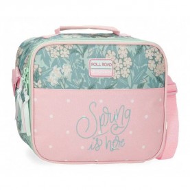 чанта,раници,roll,road,spring,is,here,lunch,bag,pink,turquoise,(green)