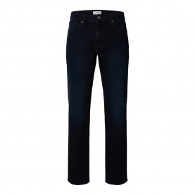 Дънки Selected 196 Cleo Flex 614 Straight Fit jeans - Black (Blue Black Denim) дънки,мъжки,панталони,selected,196,cleo,flex,614,straight,fit,jeans,black,(blue,black,denim)