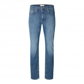 дънки,мъжки,панталони,selected,75,cleo,flex,616,slim,fit,jeans,medium,blue,denim
