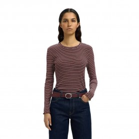 тениска,дамски,тениски,selected,anna,stripe,long,sleeve,t,shirt,fig,white,stripes,thin,(purple)