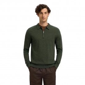 мъжки,блузи,с,яка,selected,berg,long,sleeve,polo,forest,night,twist,(green)