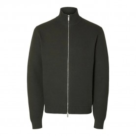 блуза,мъжки,пуловери,selected,dane,full,zip,sweater,deep,forest,(green)