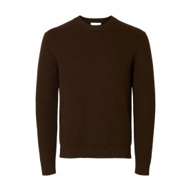 блуза,мъжки,пуловери,selected,dane,sweater,demitasse,(brown)