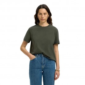 тениска,дамски,тениски,selected,essential,boxy,short,sleeve,t,shirt,deep,depths,(green)
