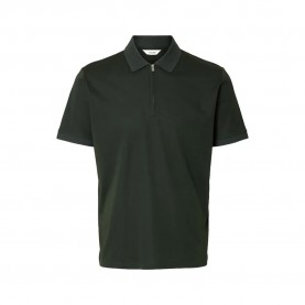 мъжки,блузи,с,яка,selected,fave,short,sleeve,polo,deep,forest,(green)
