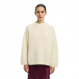 блуза,дамски,пуловери,дамски,плетени,дрехи,selected,gabriella,sweater,beige,(birch)