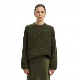 блуза,дамски,пуловери,дамски,плетени,дрехи,selected,gabriella,sweater,green,(deep,depths)