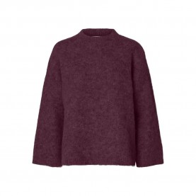 блуза,дамски,пуловери,дамски,плетени,дрехи,selected,gabriella,sweater,purple,(fig,melange)