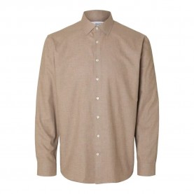 риза,с,дълъг,ръкав,мъжки,ризи,selected,leo,heather,regular,fit,long,sleeve,shirt,sand,(beige)