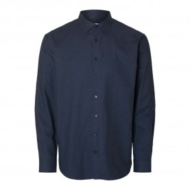 риза,с,дълъг,ръкав,мъжки,ризи,selected,leo,heather,regular,fit,long,sleeve,shirt,sky,captain,(blue)