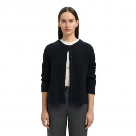 жилетка,дамски,пуловери,дамски,плетени,дрехи,selected,lulu,new,cardigan,dark,sapphire,melange,(blue)