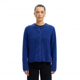 жилетка,дамски,пуловери,дамски,плетени,дрехи,selected,lulu,new,cardigan,dazzling,blue,melange,(blue)