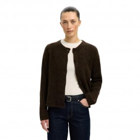 жилетка,дамски,пуловери,дамски,плетени,дрехи,selected,lulu,new,cardigan,delicioso,melange,(brown)
