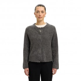 жилетка,дамски,пуловери,дамски,плетени,дрехи,selected,lulu,new,cardigan,medium,grey,melange,(grey)