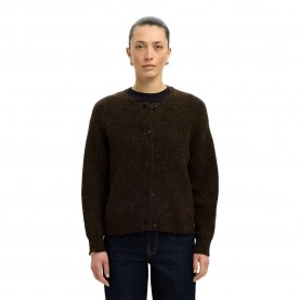 жилетка,дамски,пуловери,дамски,плетени,дрехи,selected,lulu,short,cardigan,delicioso,melange,(brown)